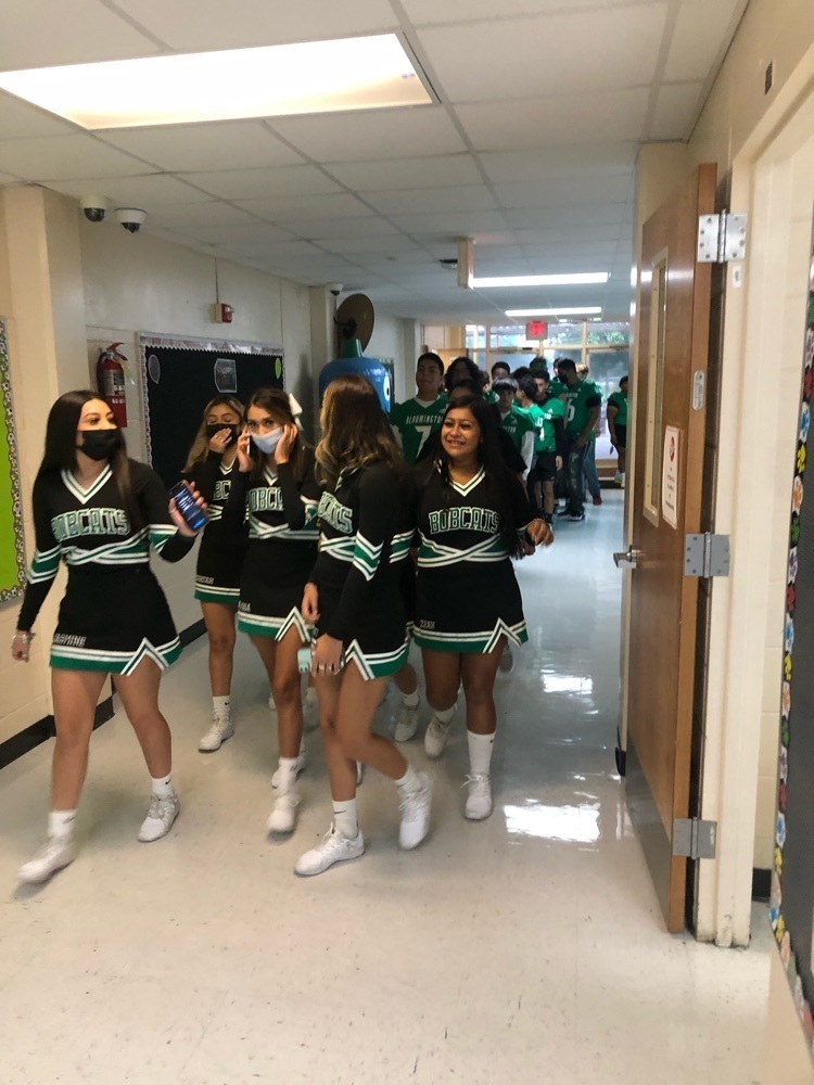 BHS cheerleaders shared their team spirit  