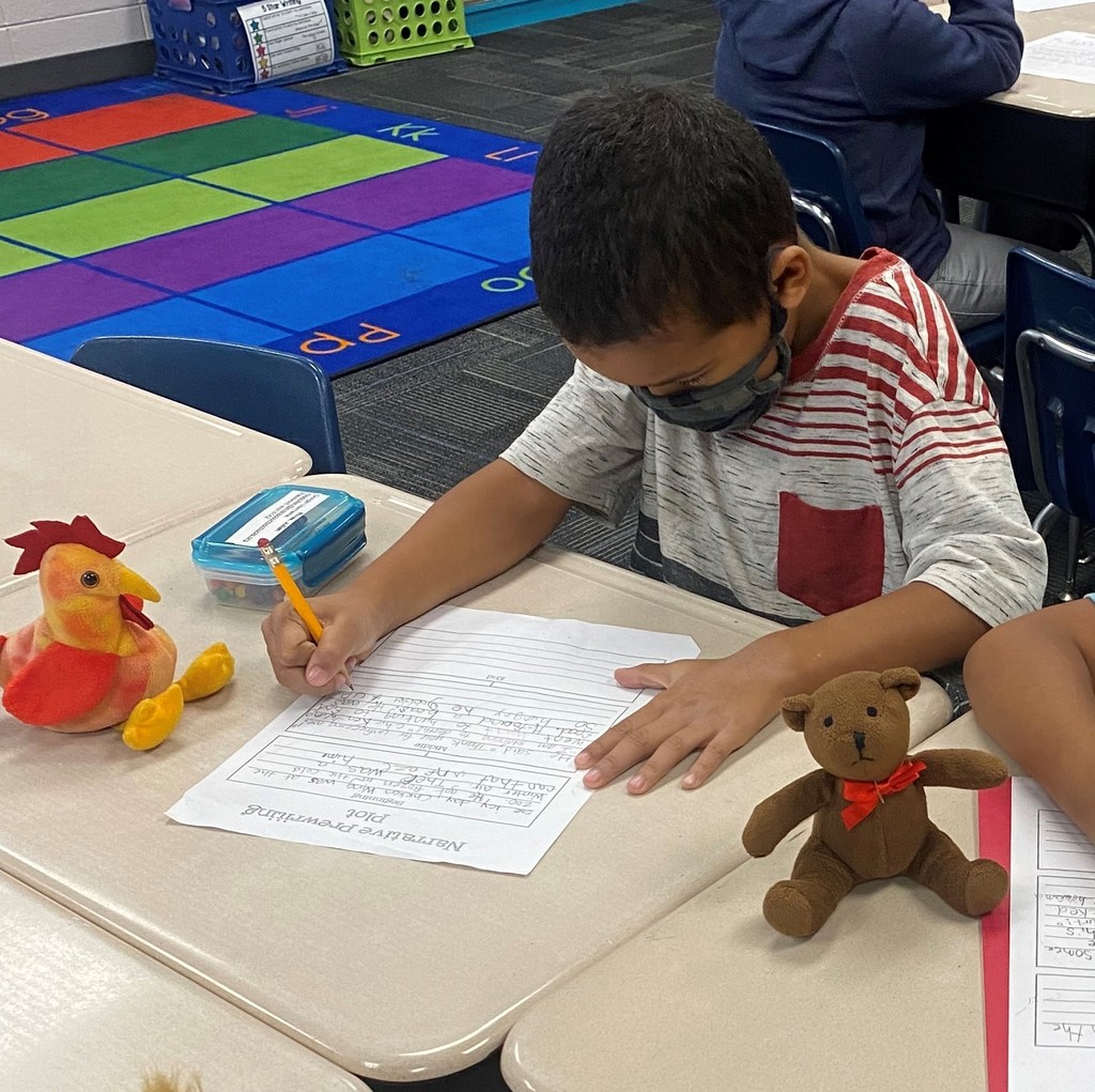 image of student writing