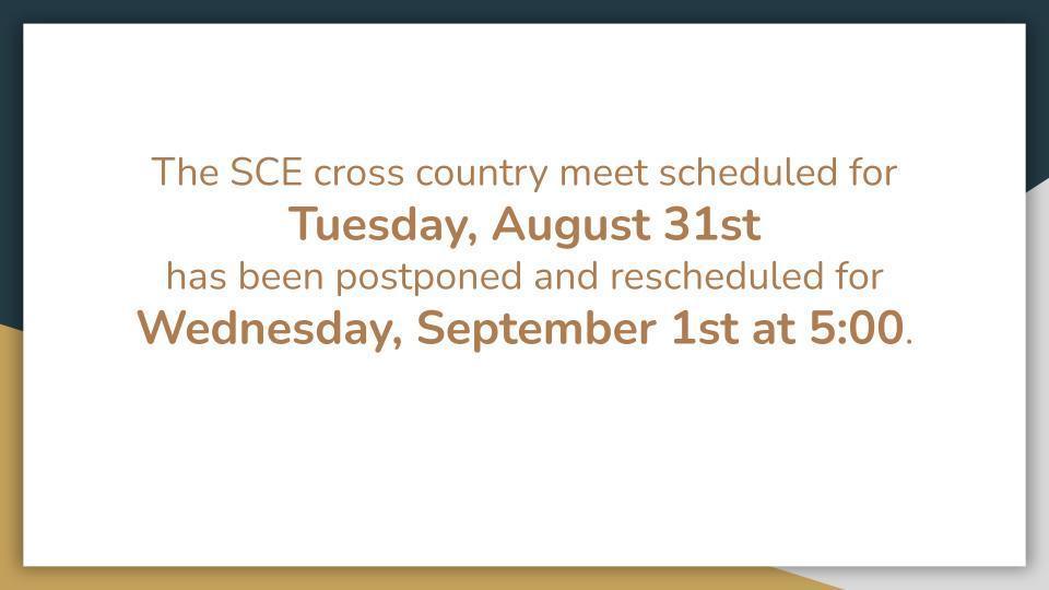 SCE Cross Country Meet