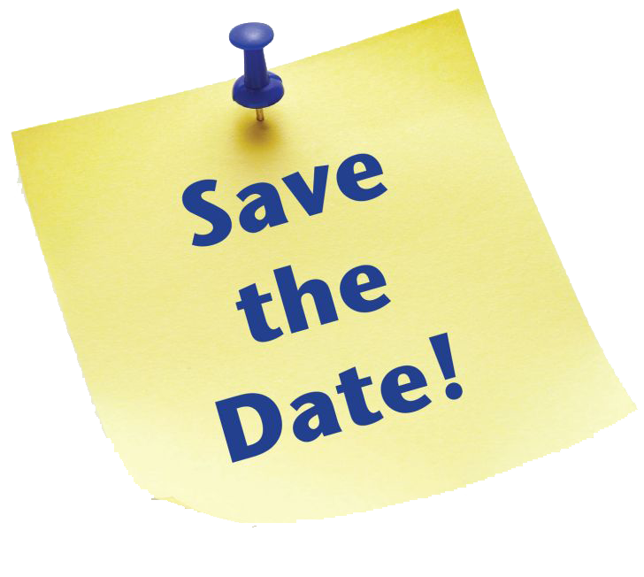Save the date sticky note