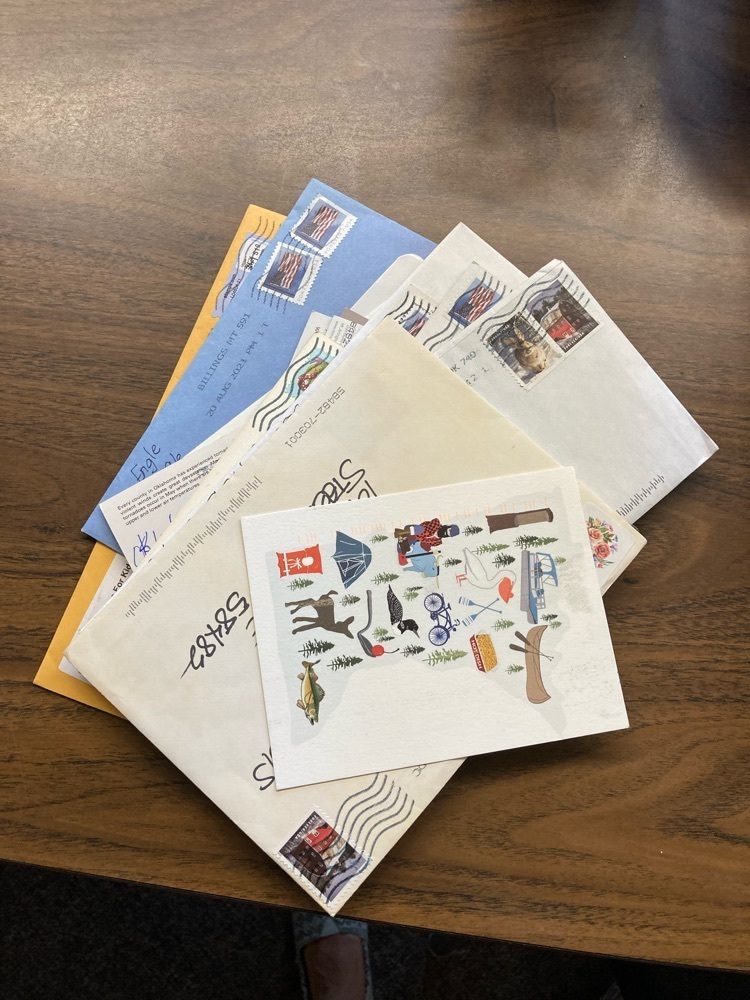 postcard delivery!