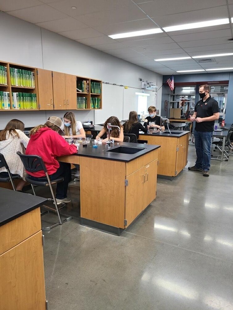 students working 