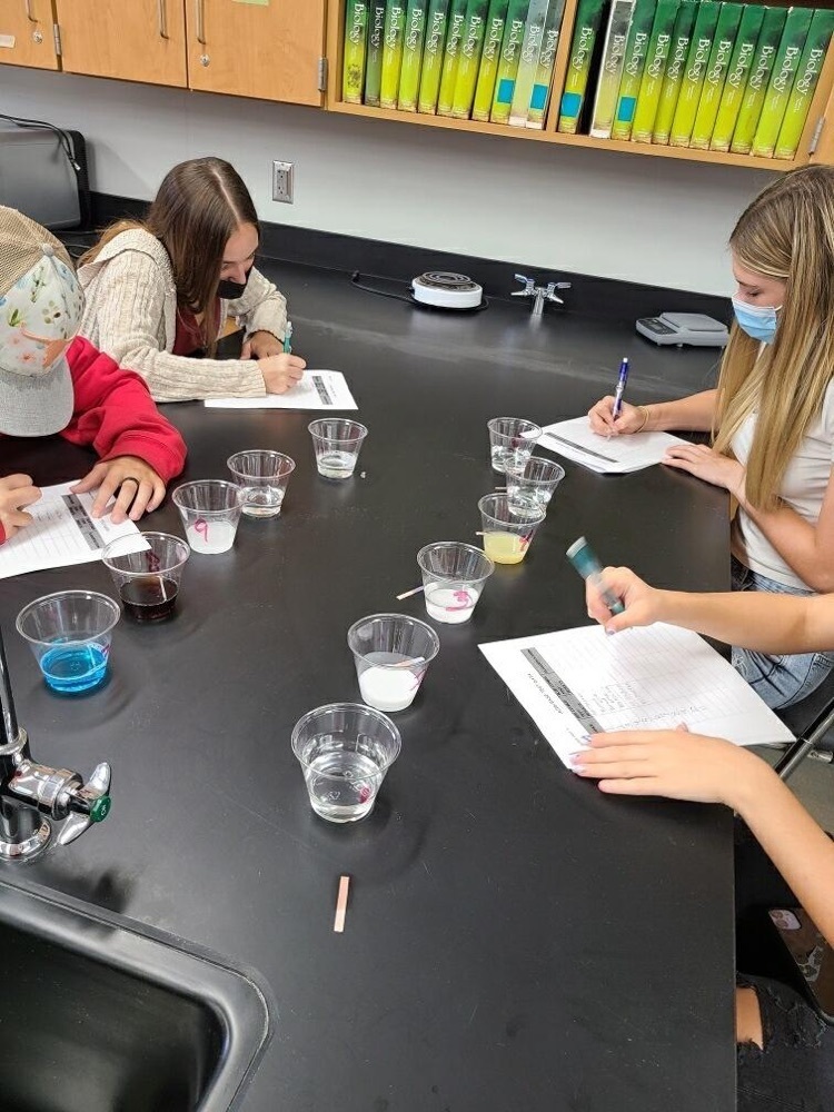 students working 