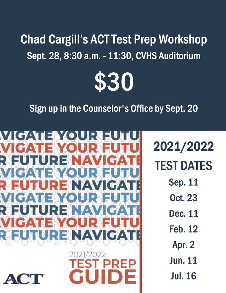 ACT Test Prep Workshop Flyer