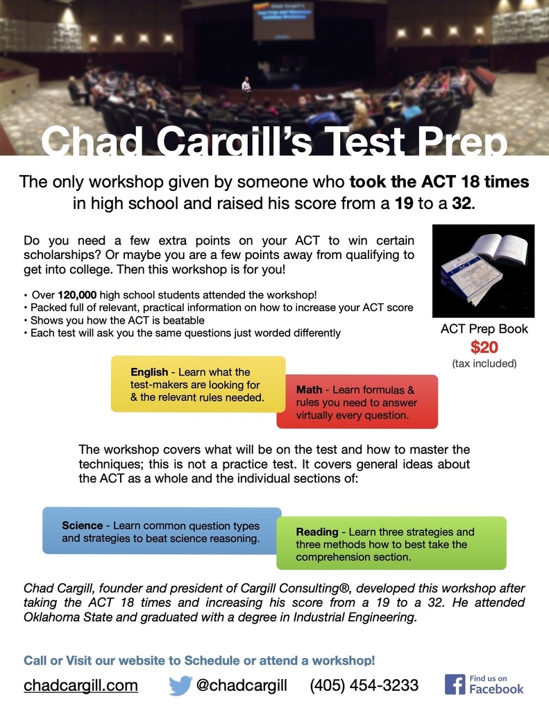 ACT Test Prep Workshop Flyer