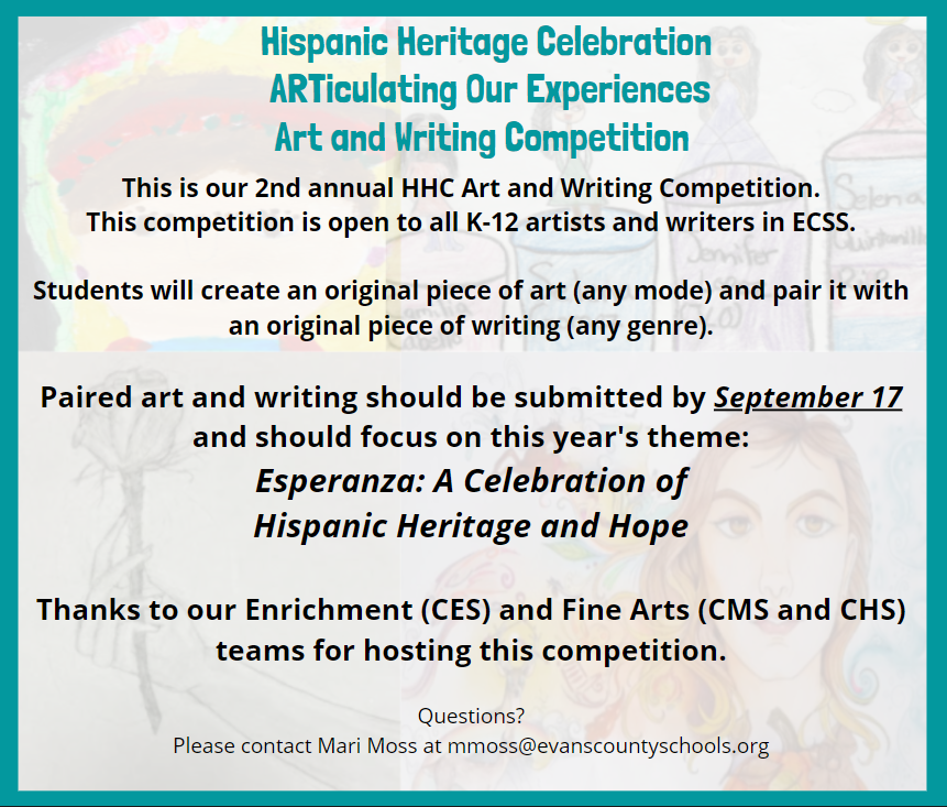 Hispanic Heritage Celebration Art and Writing Contest