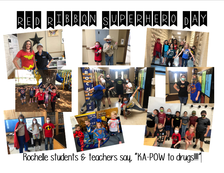 Red Ribbon Superhero Day at Rochelle