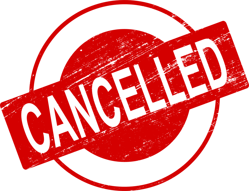 Cancelled Banner