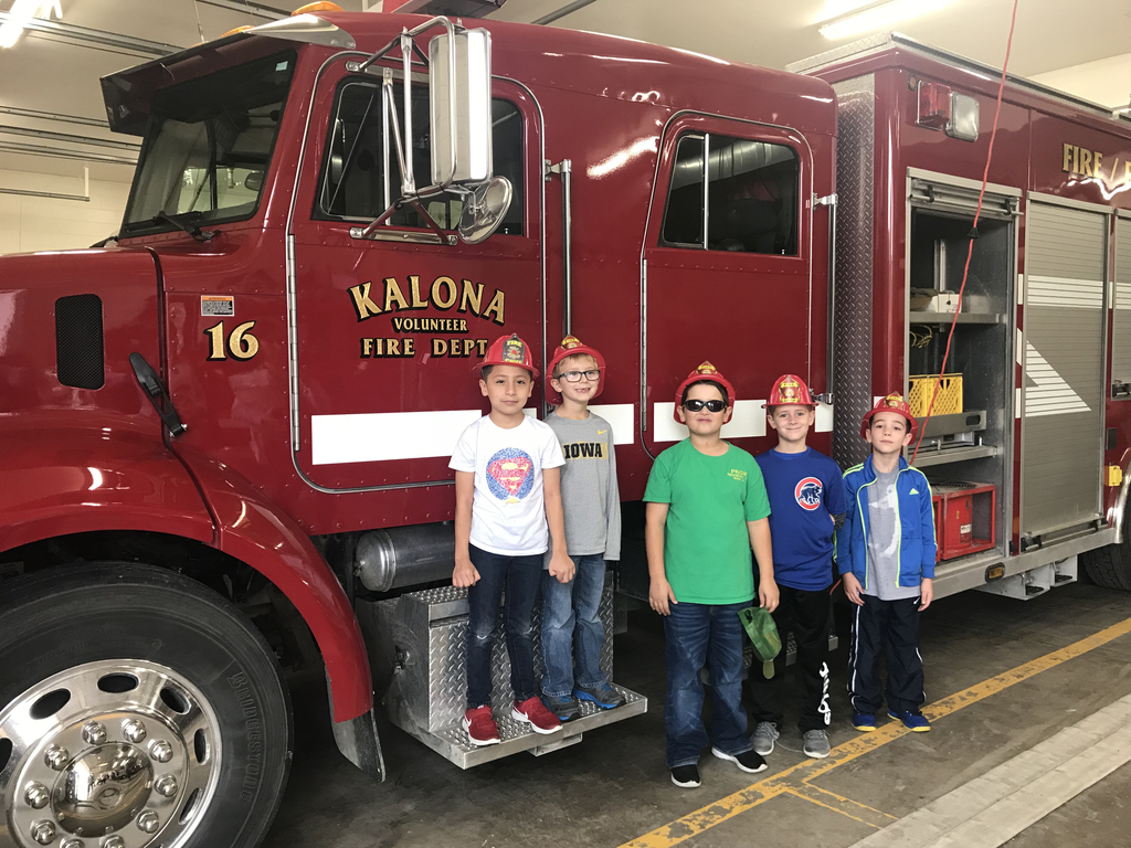 It’s Fire Prevention Week! Thank you to the Kalona Volunteer Fire Department for their informative, hands-on, talk and tour of the Kalona Fire Station to all MP East Elementary PreK-2nd grade students! We loved the time together learning about fire safety. Thank you for the fire hats and goodie bags! ❤️🚒👩🏻🚒👨🏻🚒#mphawks #FirePreventionWeek