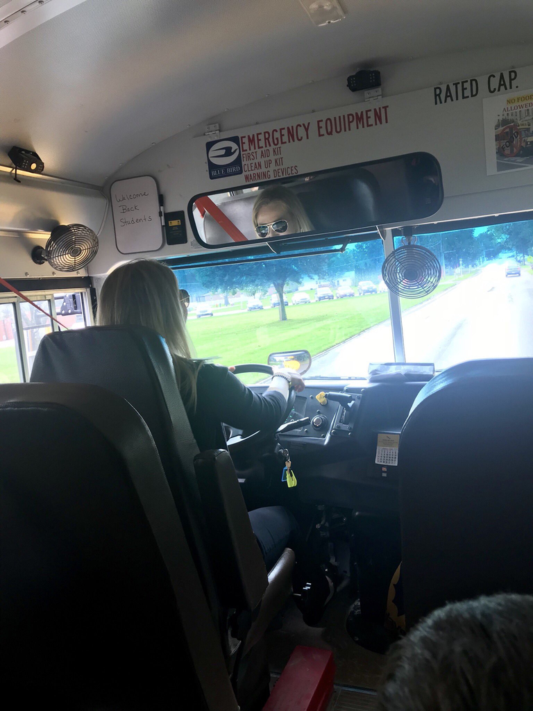 Happiness is...having the BEST Transportation Director in the state! Given the unpredictable Iowa weather MP East Elementary needed last minute busing to the fire station and who drove our bus? You guessed it, MP Transportation Director Teresa Hartley! Thank you! ❤️🚌#mphawks