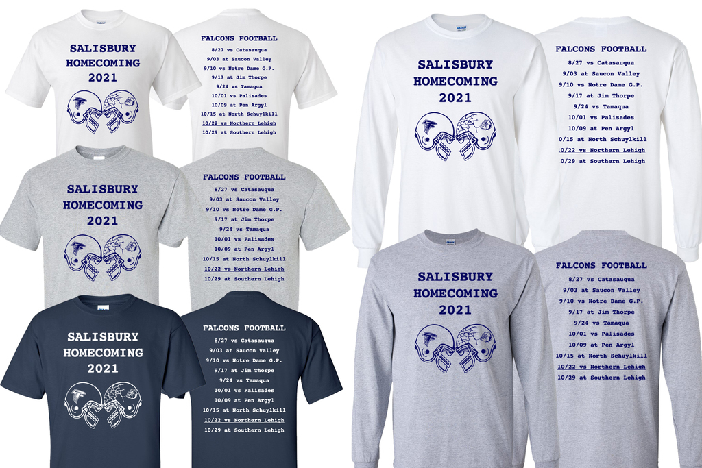 Shirts available in the colors shown