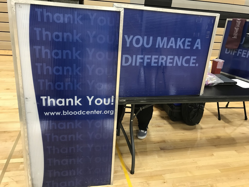 blood drive sign