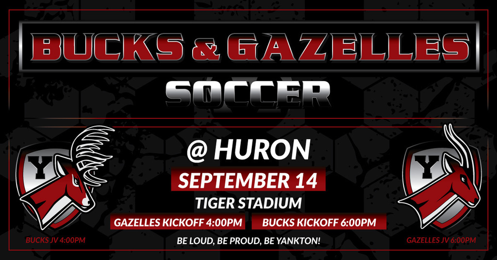 Bucks & Gazelles Soccer at Huron