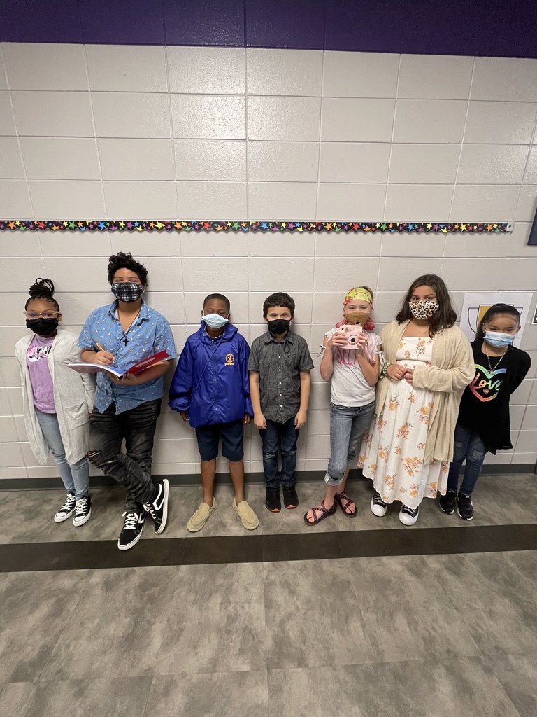 image of 5th graders dressed as future career