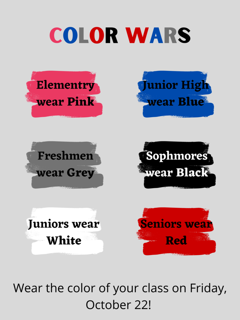 Dress up for Homecoming!