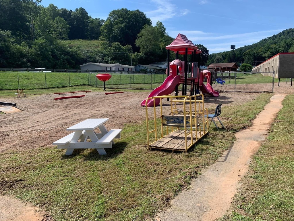 Our playground was restored  because of some wonderful volunteers.  Thank you!