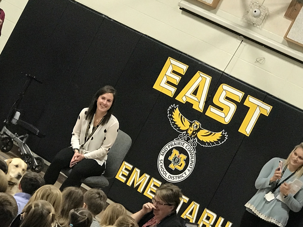 We did it! MP East secretly surprised Principal @robincfoster on #BossDay. We threw a “Surprise & Delight” assembly in her honor. Classes showered her with gifts & even dressed like Mrs. Foster! ❤️😂 #mphawks