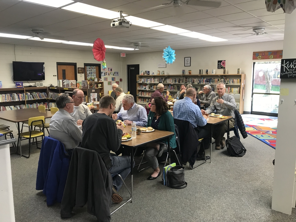 It was a special “Surprise & Delight” to host Kalona @Rotary @ MP East Elementary today! The best part...members reading aloud to every classroom after their business meeting! ❤️📚#mphawks