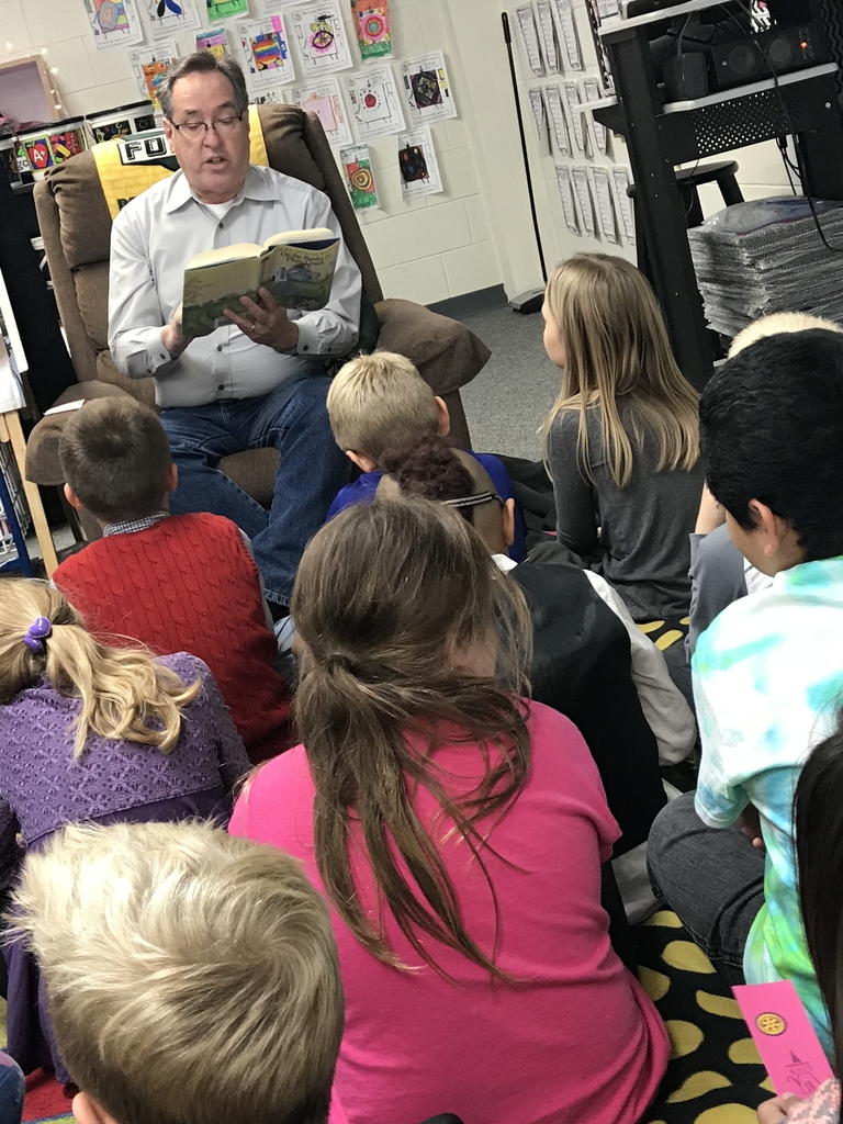 It was a special “Surprise & Delight” to host Kalona @Rotary @ MP East Elementary today! The best part...members reading aloud to every classroom after their business meeting! ❤️📚#mphawks