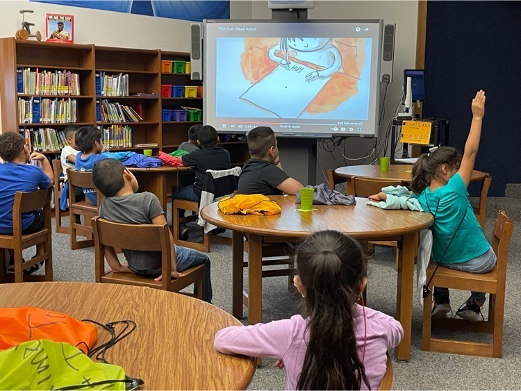 students listening to story