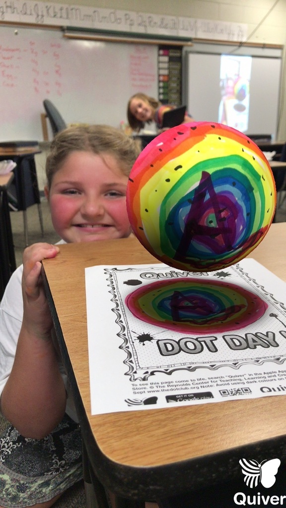Using Quiver to make 3D dots for dot day in Mr. Molsberry’s 3D class.
