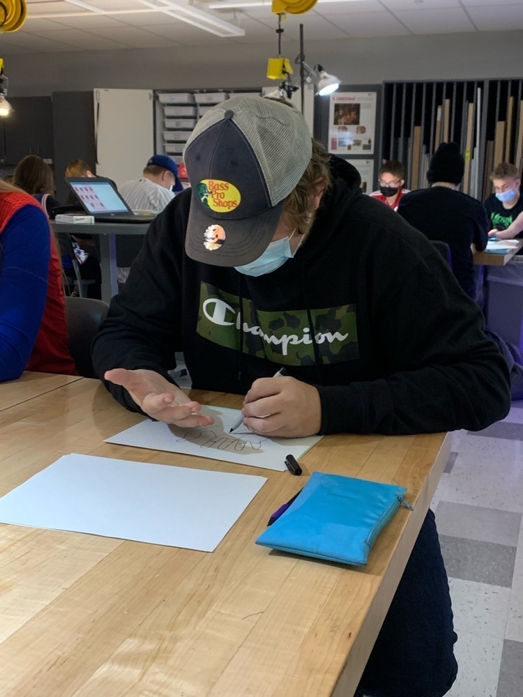 student drawing 