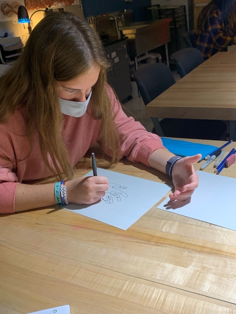 student drawing 
