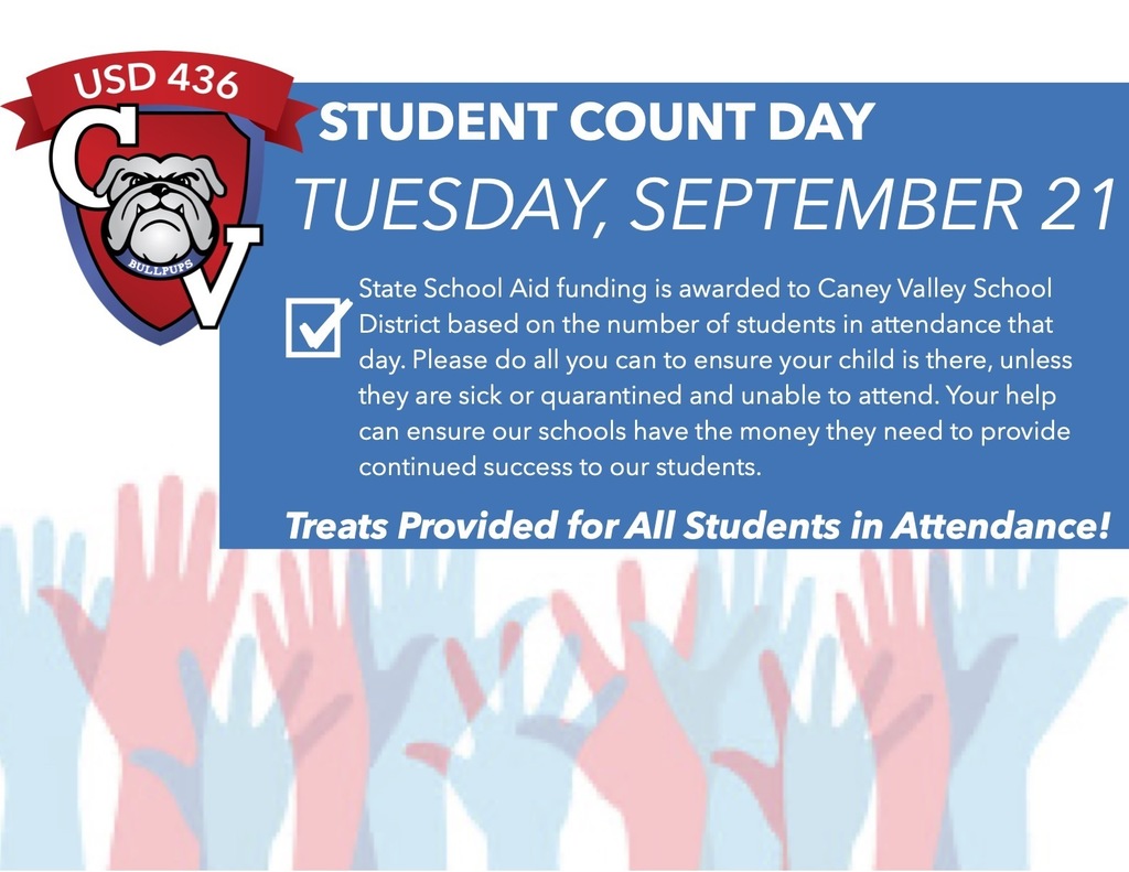 Student Count Day Tuesday, Sept 21