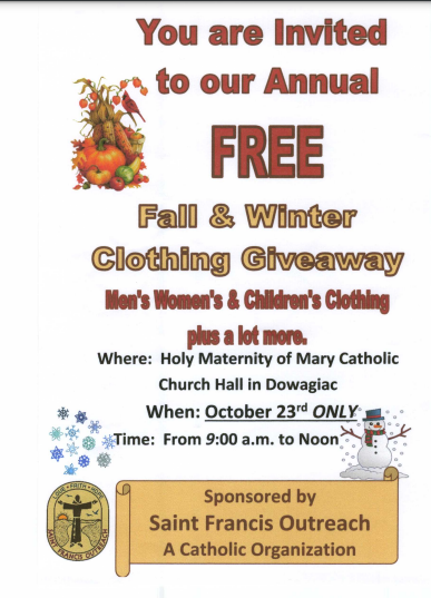 Clothing Give Away