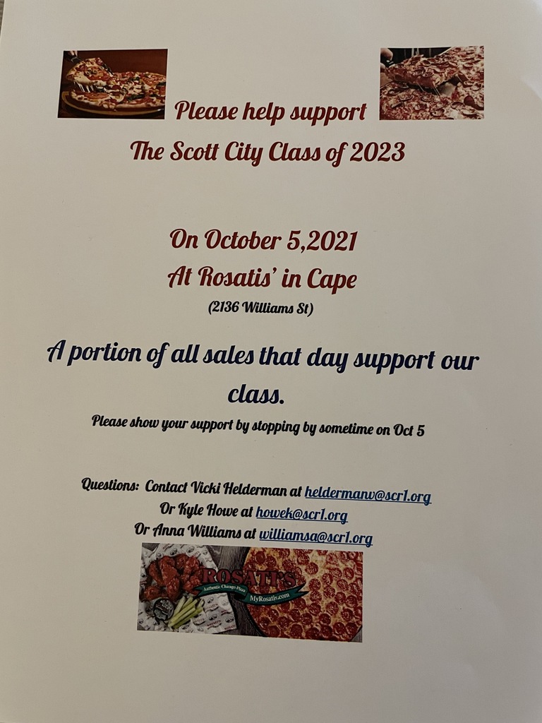 Junior Class Rosati Flyer