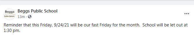 FAST FRIDAY