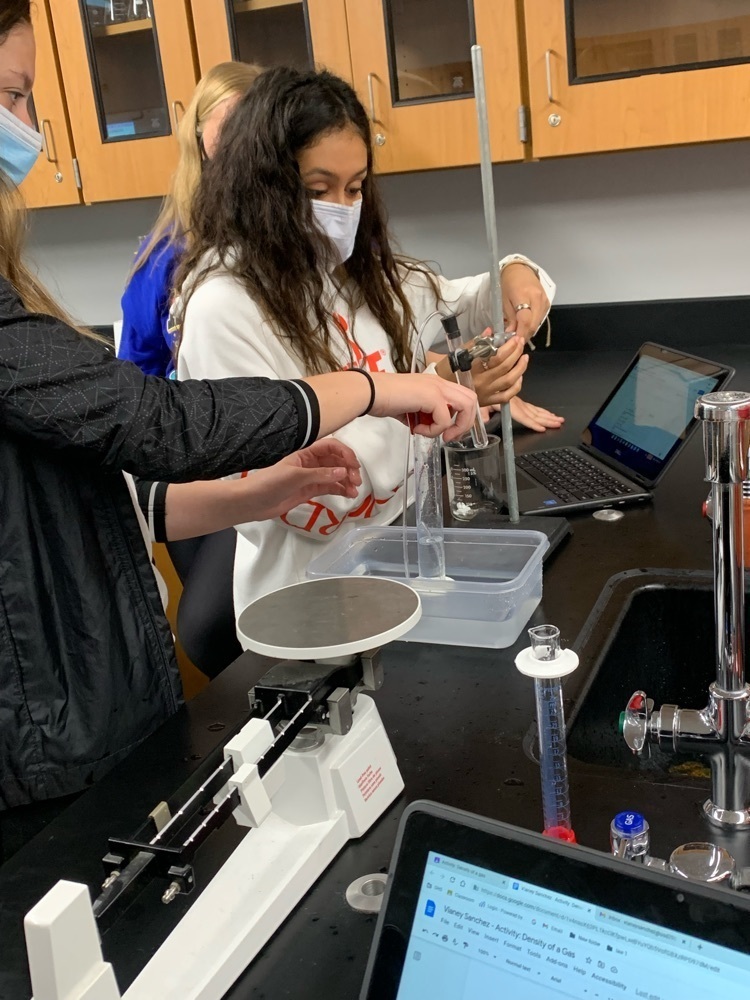 students doing a Chemistry lab 