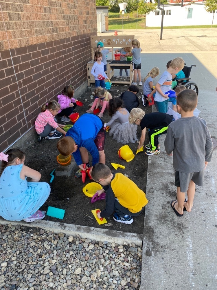 K students digging