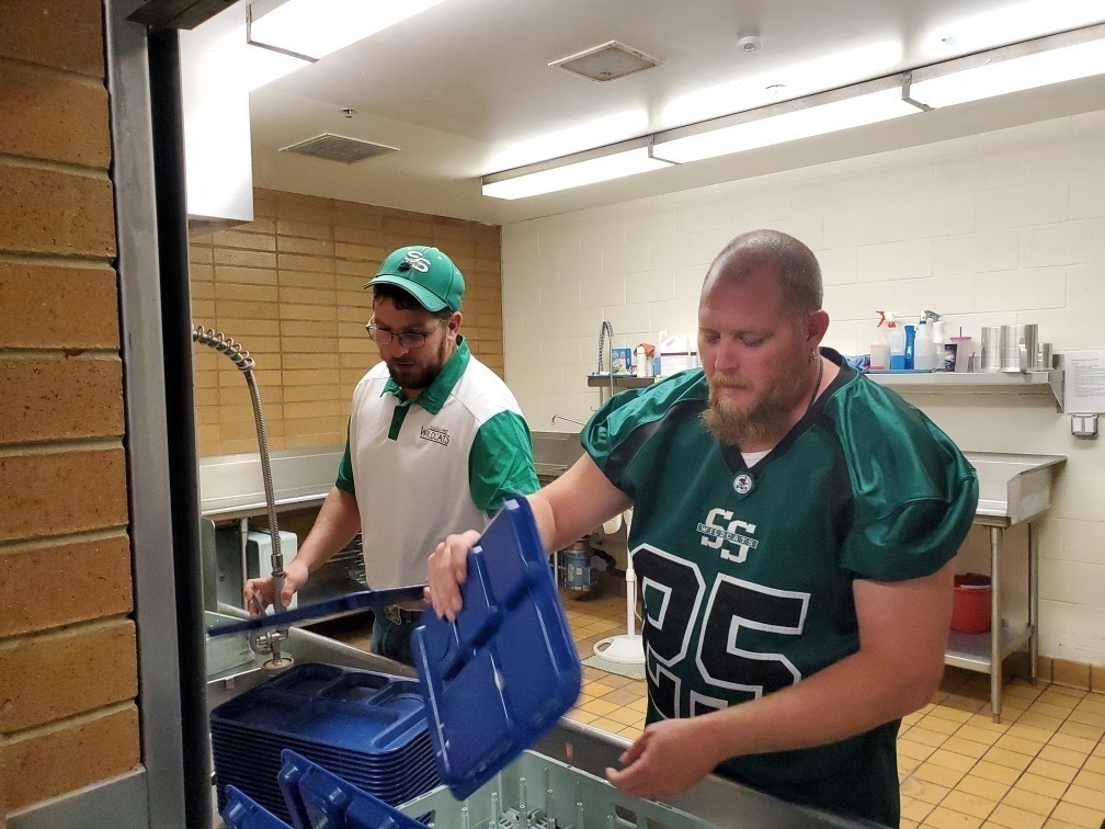 janitors helping