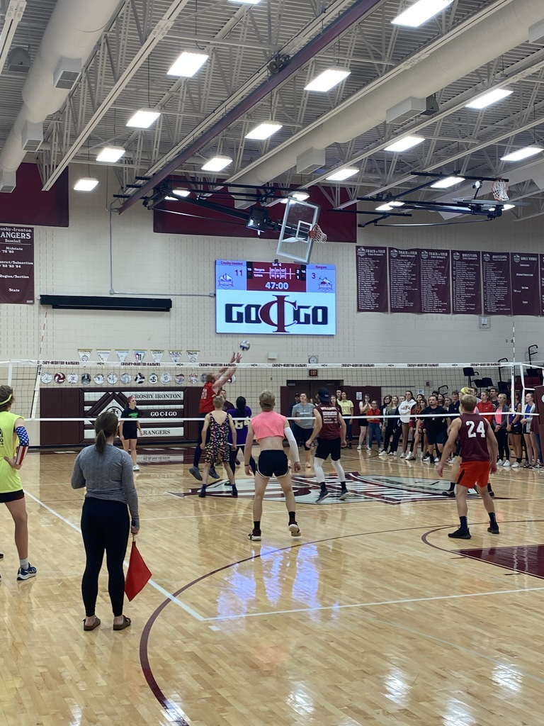 students vs staff volleyball