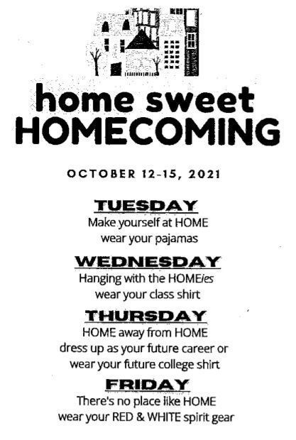Homecoming Dress Up 2021