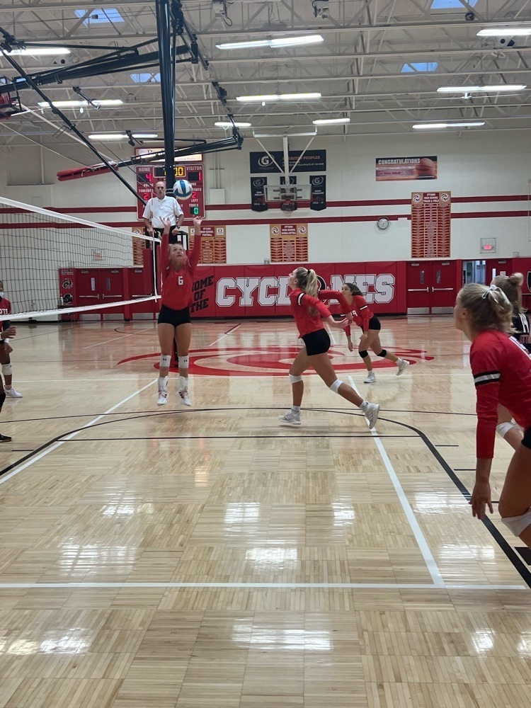 girls playing volleyball 