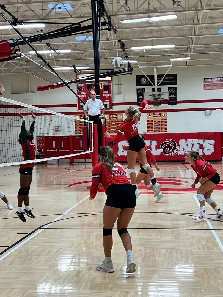 girls playing volleyball 