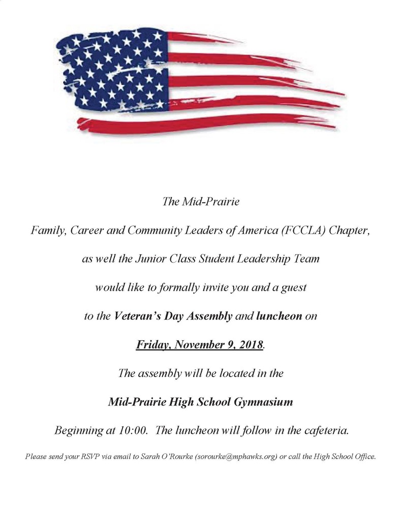 Veteran's Invitation