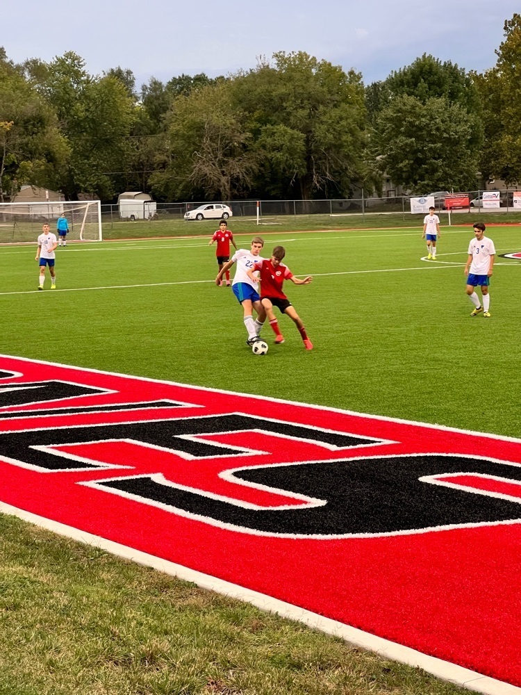 boys playing soccer