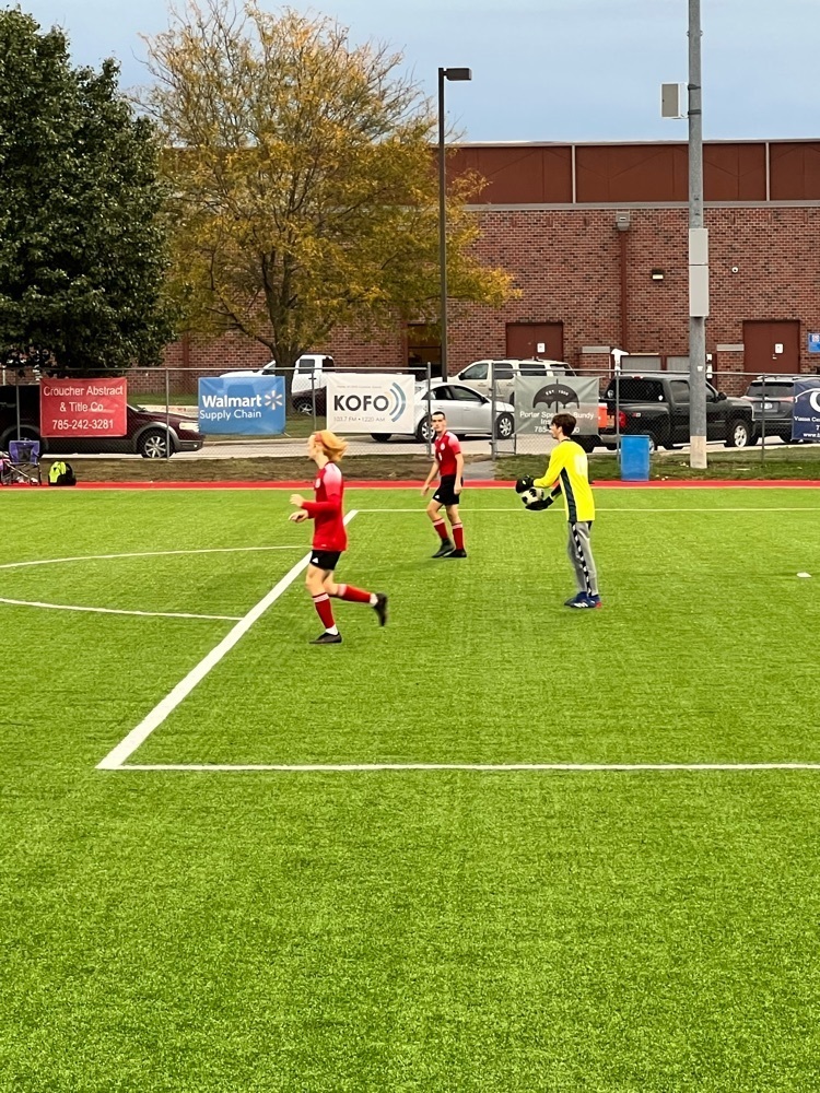 boys playing soccer