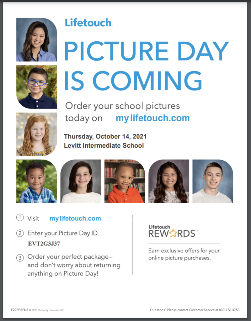 Thursday, October 14, 2021 (Picture Day)