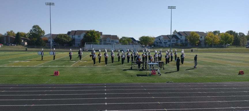 On the field!