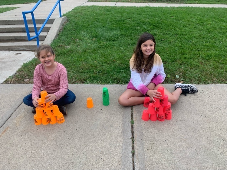 A little cup stacking