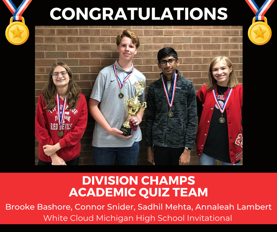 THS Academic Quiz Team Division Champs