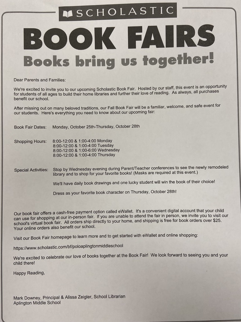 Aplington Book Fair