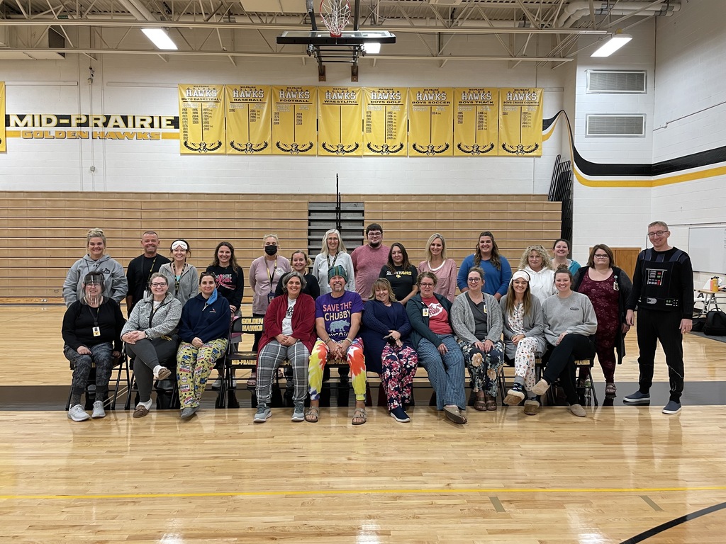 HS Staff dressed in pajamas