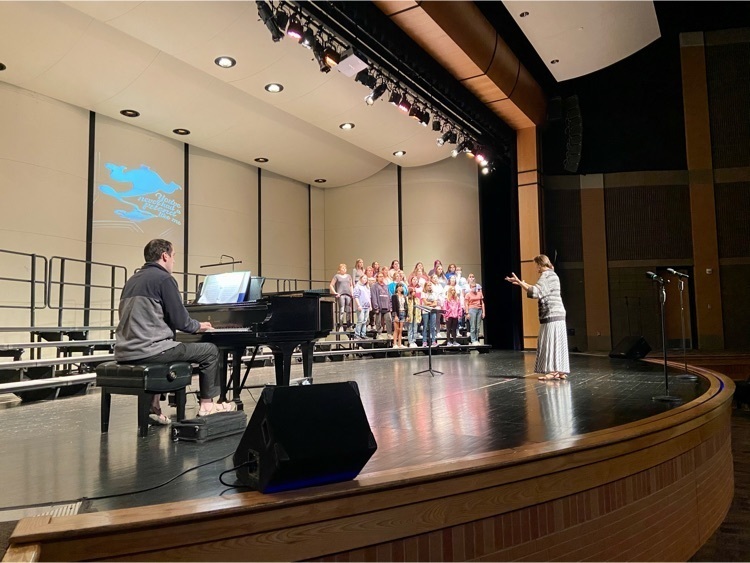 phs choir at rehearsal