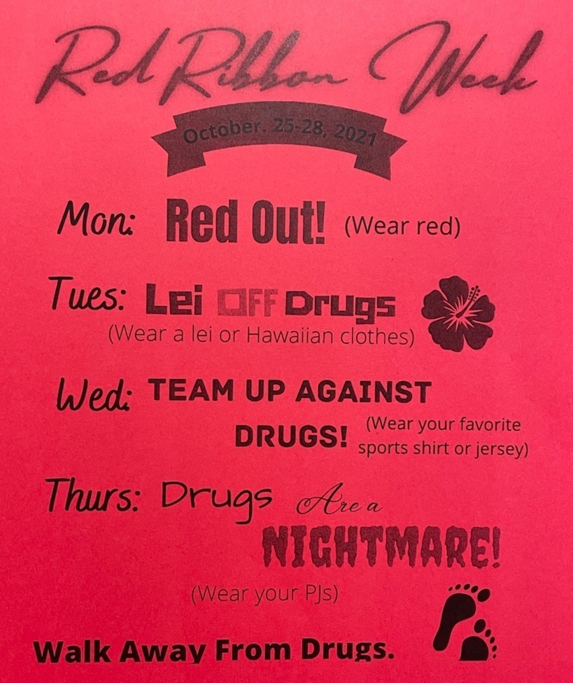 FTHS Red Ribbon Week 10/25-28/2021