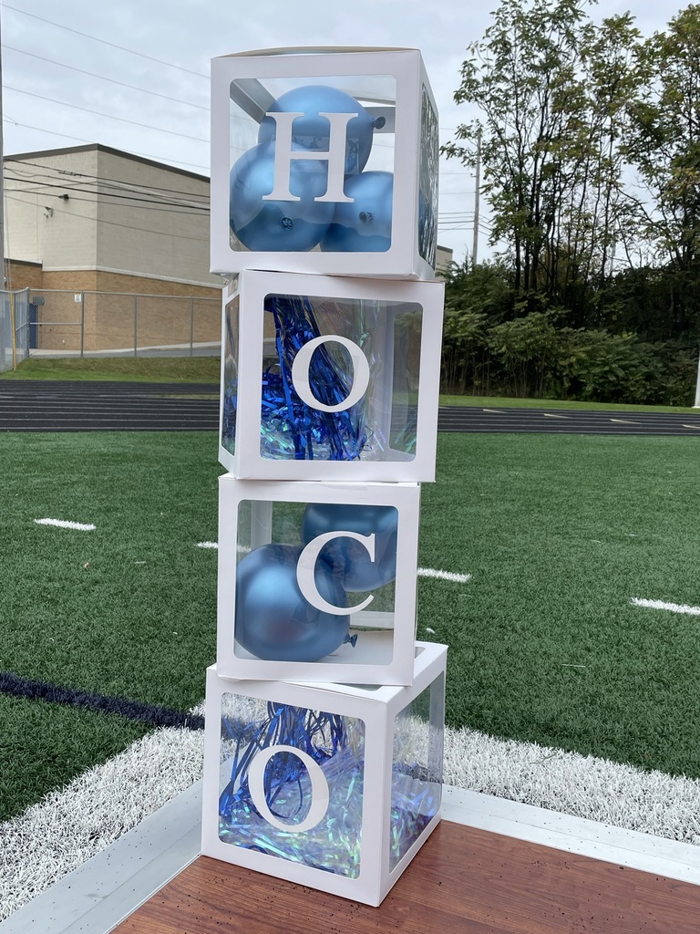 Seniors were at the field early this morning decorating.